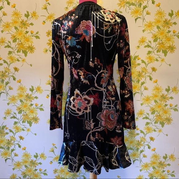 long sleeve velvet dress size M - Picture 4 of 13
